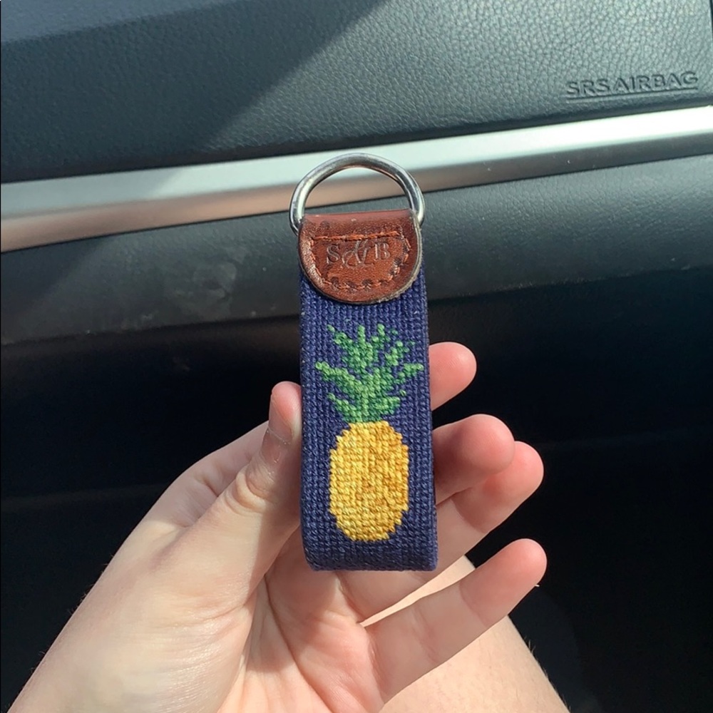 Smathers and Brothers needlepoint keychain